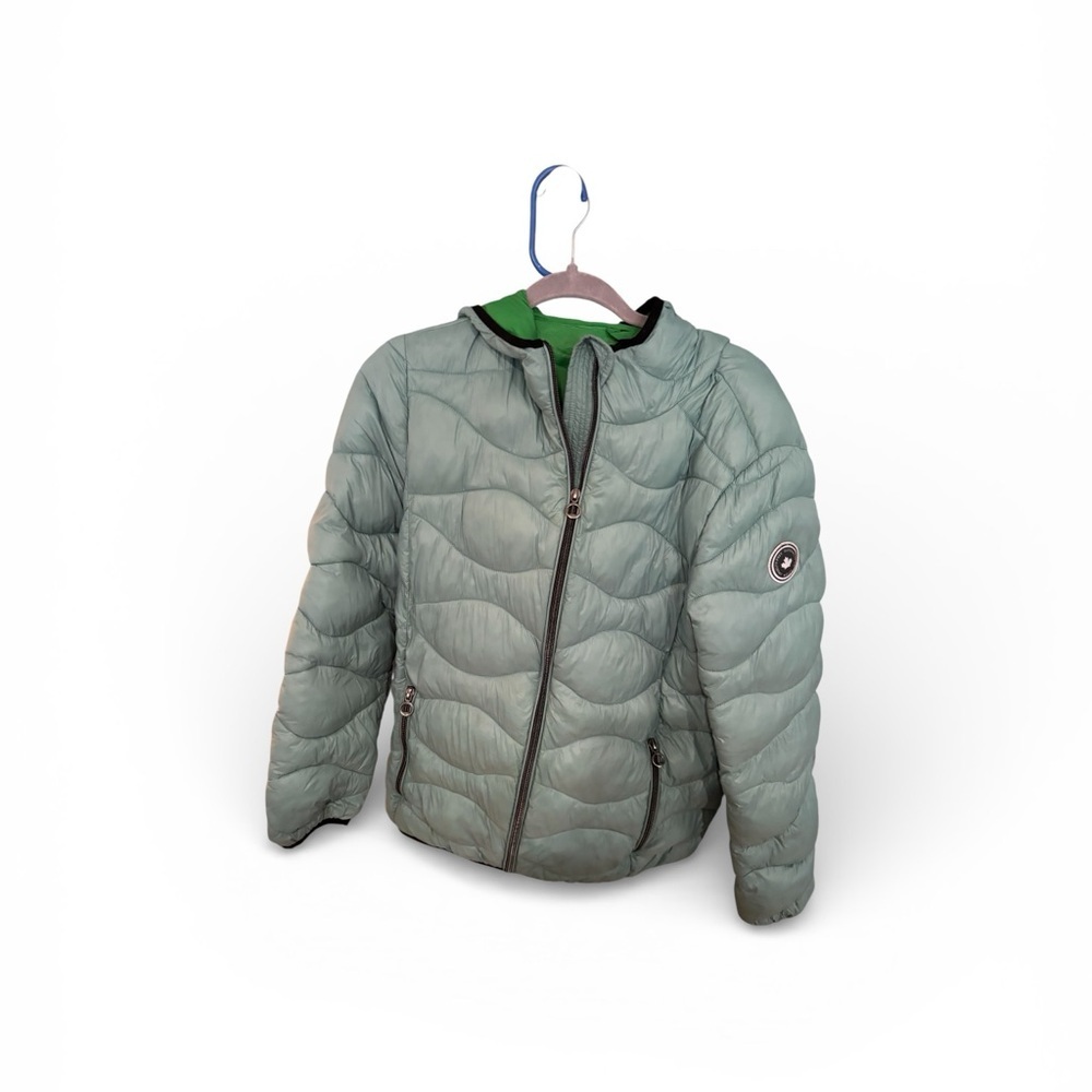 NOIZE Quilted Puffer Jacket – Sage Green – XL - Picture 3 of 8